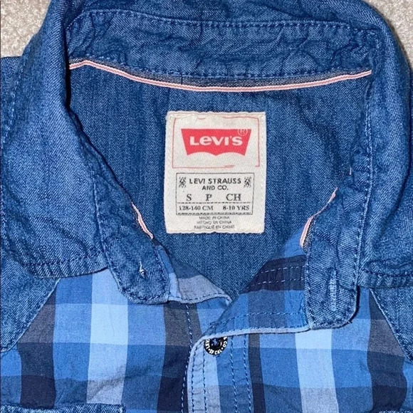 Levi’s boys short sleeve  shirt small - Picture 3 of 8